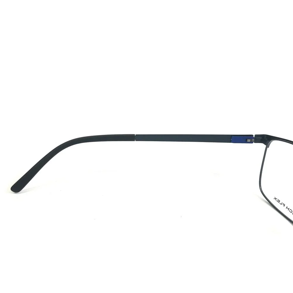 Tech Flex Eyeglasses Frames 30151S SP18 Navy Blue Square Full Rim 55-16-145